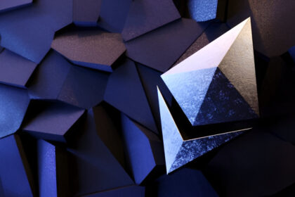 A stylized Ethereum (ETH) logo moving upwards showing future Ethereum Price Perdiction