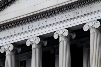 Image showing the building of US Treasury Department managing Foreign Treasury Holdings, Treasury yields, and the US dollar
